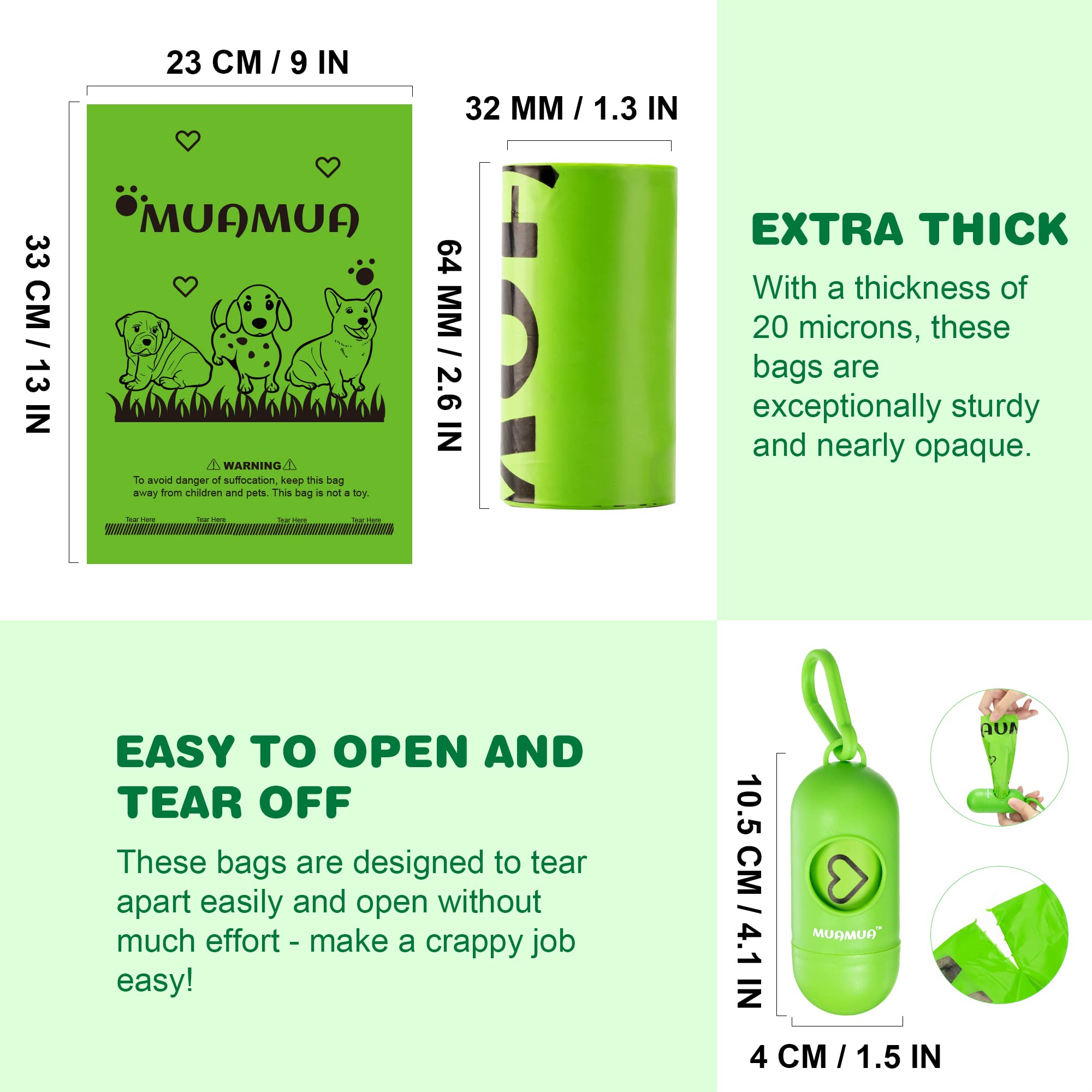 MUAMUA plant-based biodegradable material reduces waste with responsible disposal.