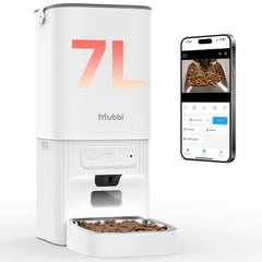 MUBBI automatic cat feeder camera view shows monitoring of meals in real time