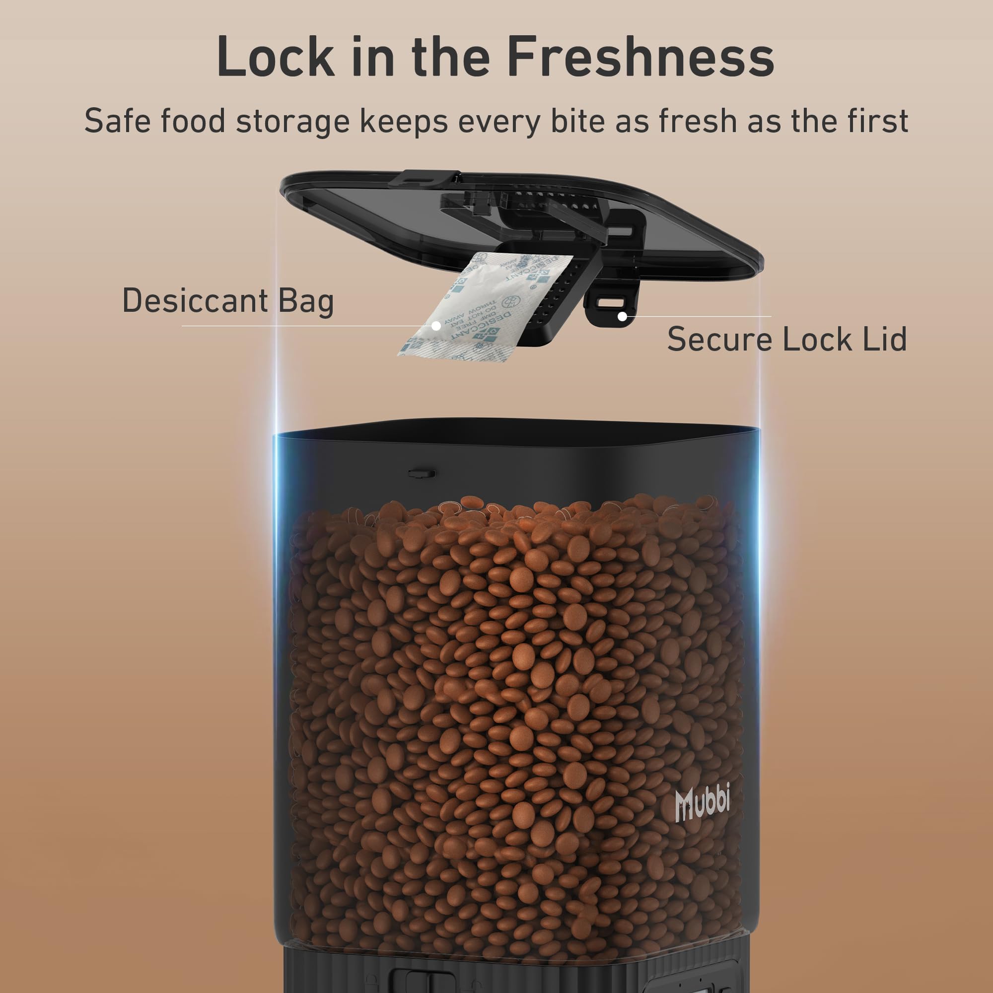 MUBBI calm-mealtime design reduces excitement around feeding.
