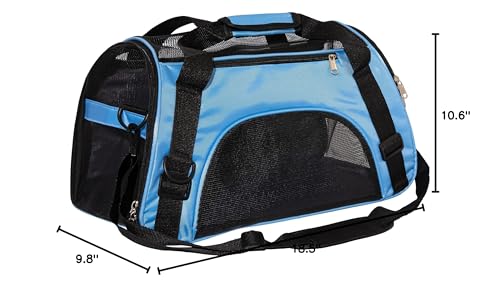 MuchL Pet Carrier medium blue airline-friendly design for travel