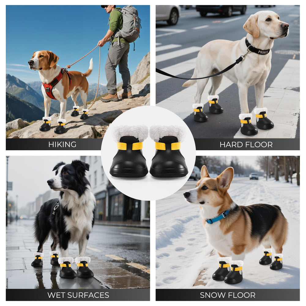 MUFEW dog shoes easy on-off design for quick dressing