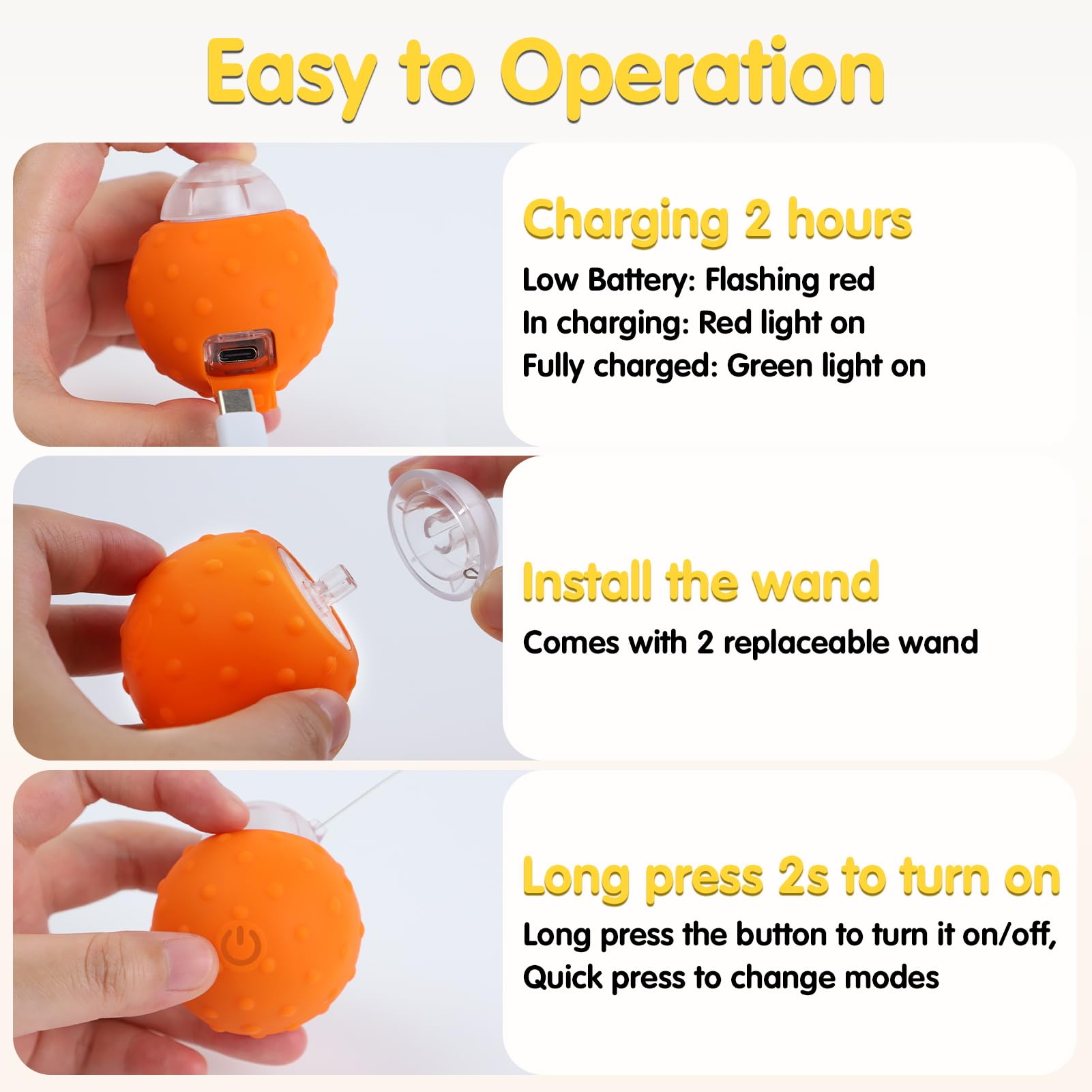 Muhhiba Interactive Cat Toy Ball with ribbons teaser showcases engaging play for energetic cats.