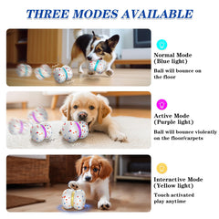 Muhhiba USB-rechargeable dog toy with 600mAh battery for longer play.