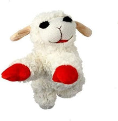Multipet Lamb Chop dog toy 10-inch white with plush exterior for cuddly play and squeaks