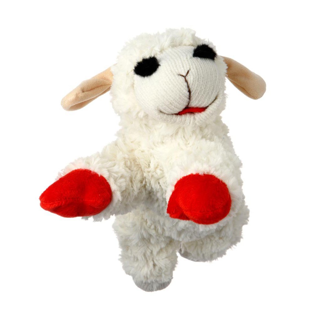 Multipet Lamb Chop toy 10-inch plush with squeaker for interactive play