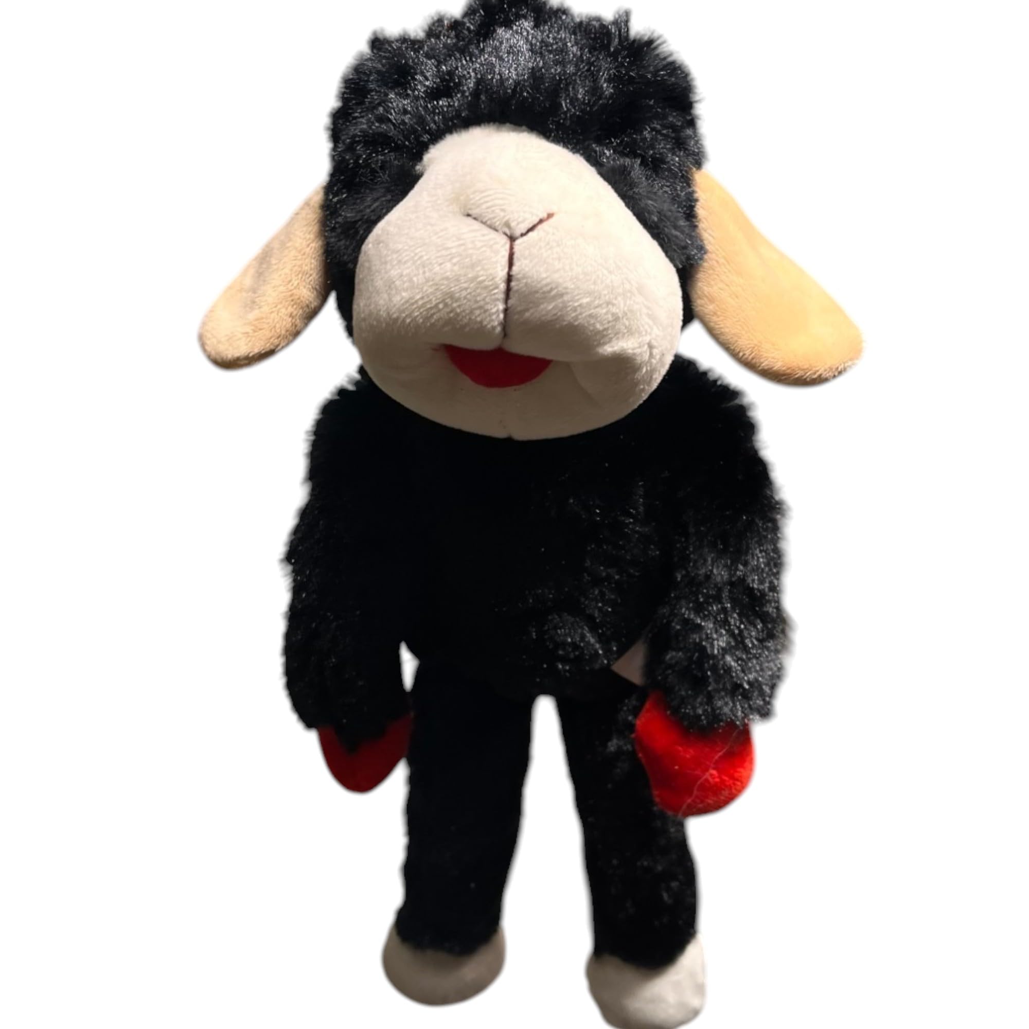 Multipet Lamb Chop plush with squeaker invites chase and interactive fetching sessions.
