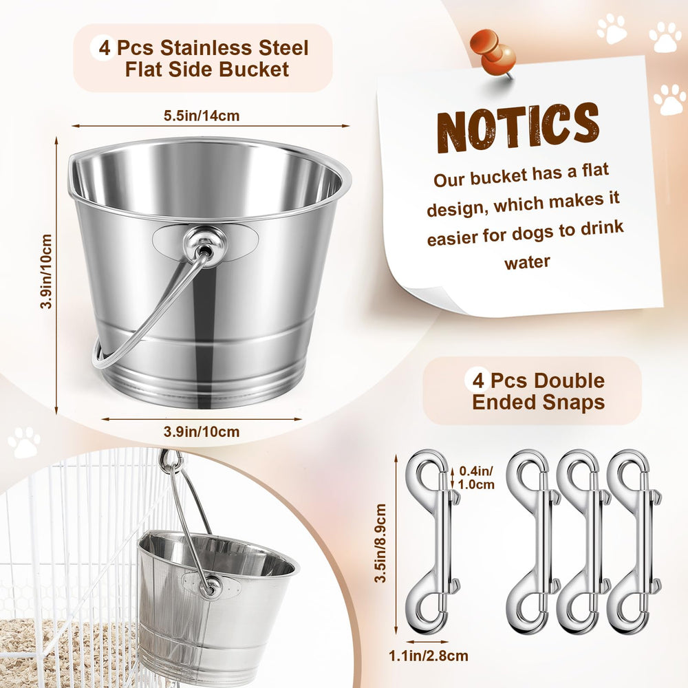 Mumufy dual-ended snaps secure hanging for easy cage mounting