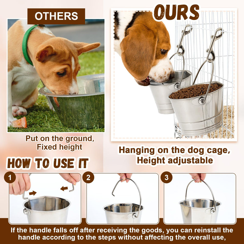 Mumufy kennel and cage applications show flat-side design minimizes spills during feeding