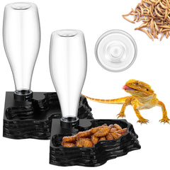Mumufy reptile water feeder 2-pack top bottle removable for easy refilling.