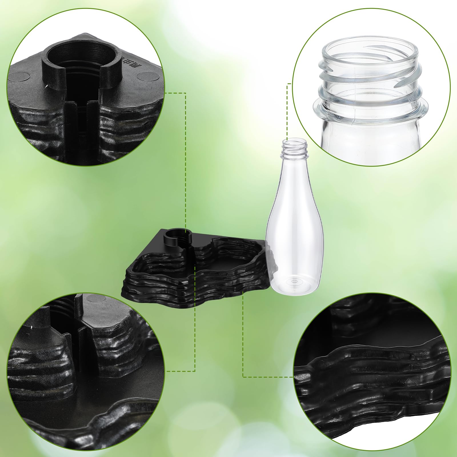 Mumufy reptile water feeder right-angled design fits geckos and turtles.