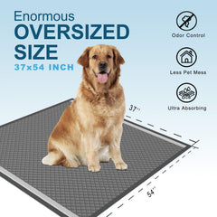 Munoci activated charcoal top surface with diamond quilt for absorption.