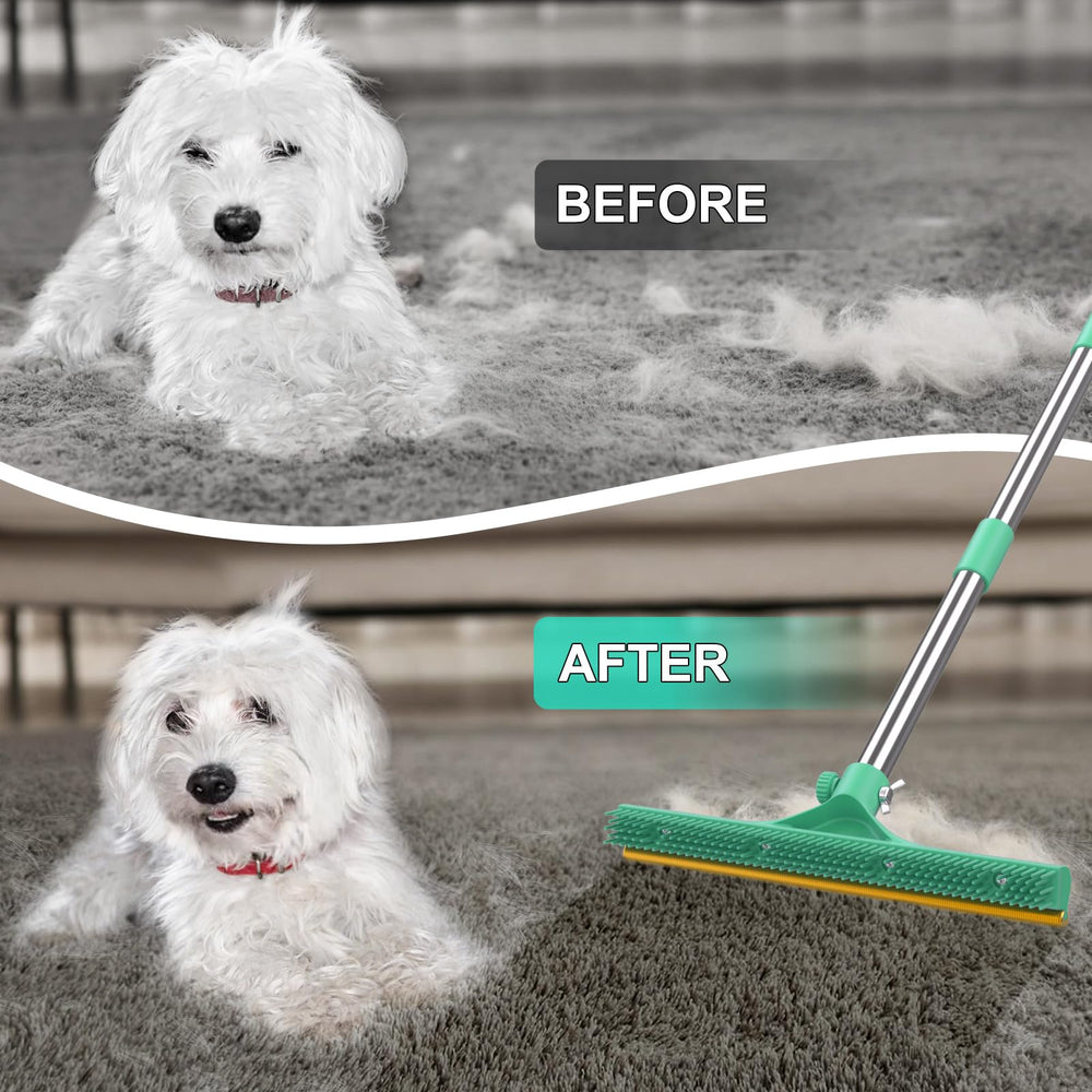 Mupapi copper blade teeth scraper for deeper carpet hair removal