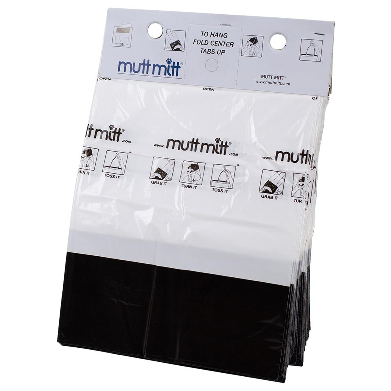 Mutt Mitt 2-Ply mitten thick bags closeup—heavy duty construction for tough messes.