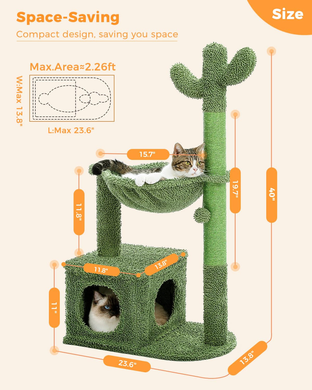 MUTTROS cactus cat tree ships with easy assembly tools for quick setup.