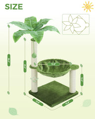 MUTTROS cat tree dangling ball—interactive toy stimulates activity.