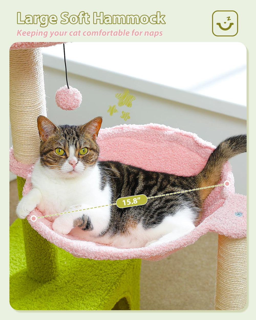 MUTTROS Flower Cat Tree condo for private kitty retreat