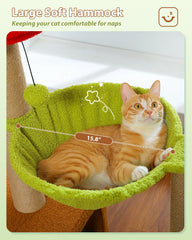 MUTTROS Flower Cat Tree removable flower bed creates a cozy hideaway