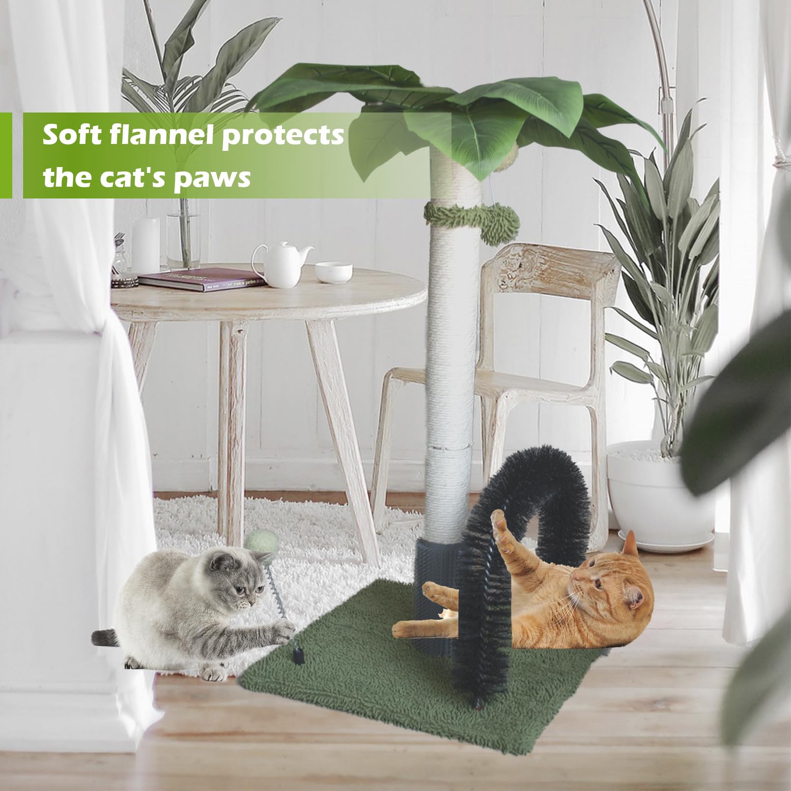 MUYG velvet-wrapped base protects floors while staying steady.