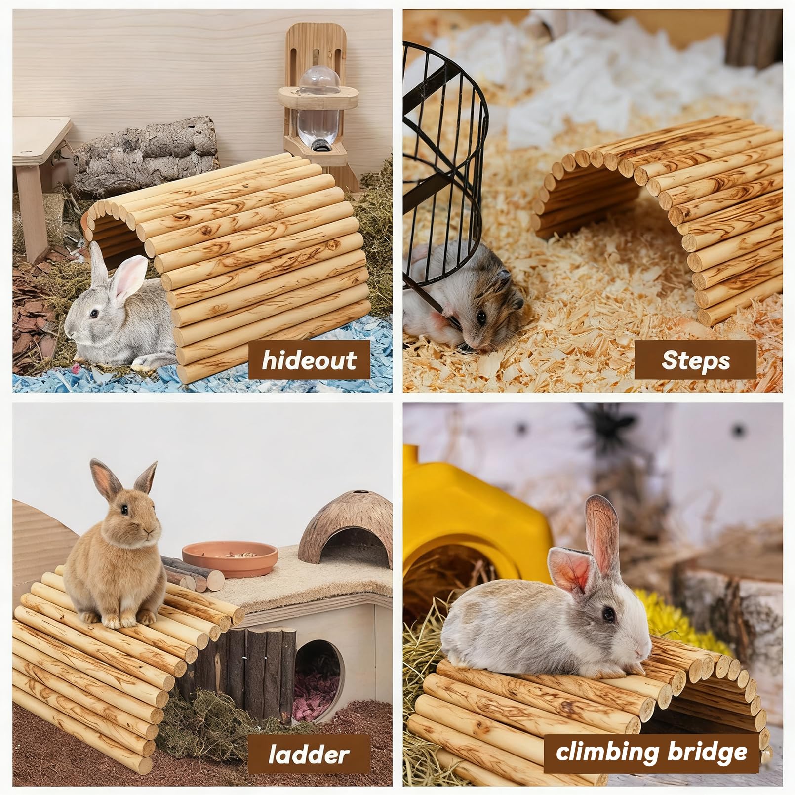MUYG large pet-friendly bridge with dimensions suitable for Guinea Pigs and chinchillas.