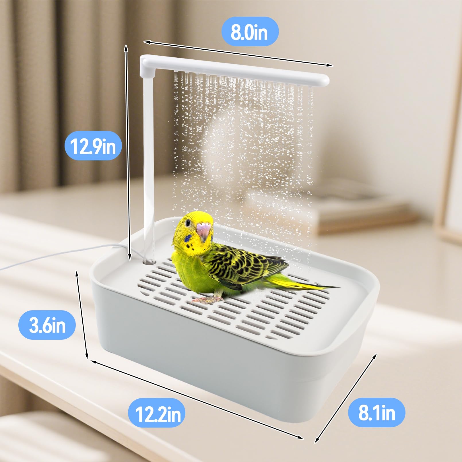 MUYG easy-install-bird-bath shown with quick setup and low maintenance.