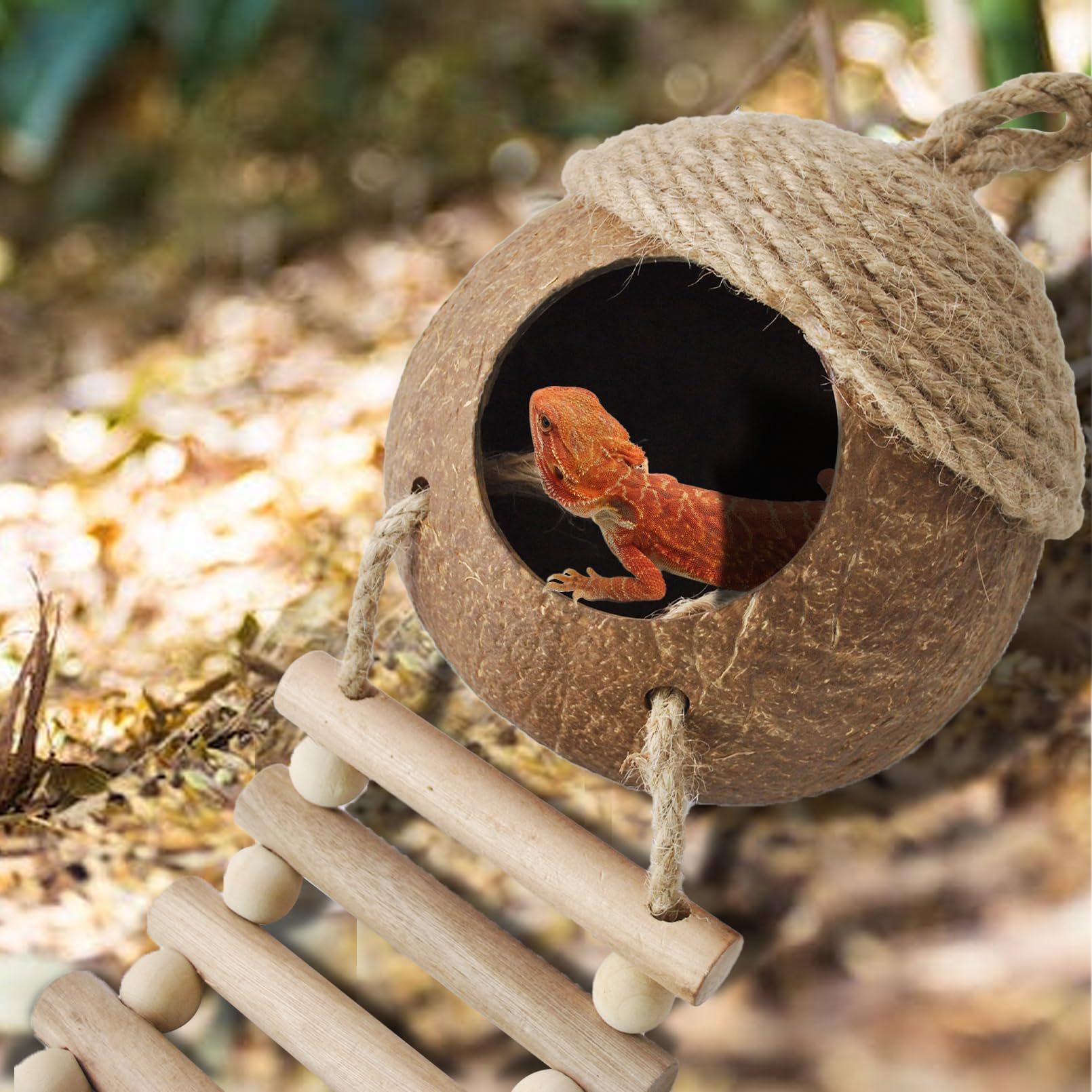 MUUG gecko plant decor adds natural habitat and enrichment.