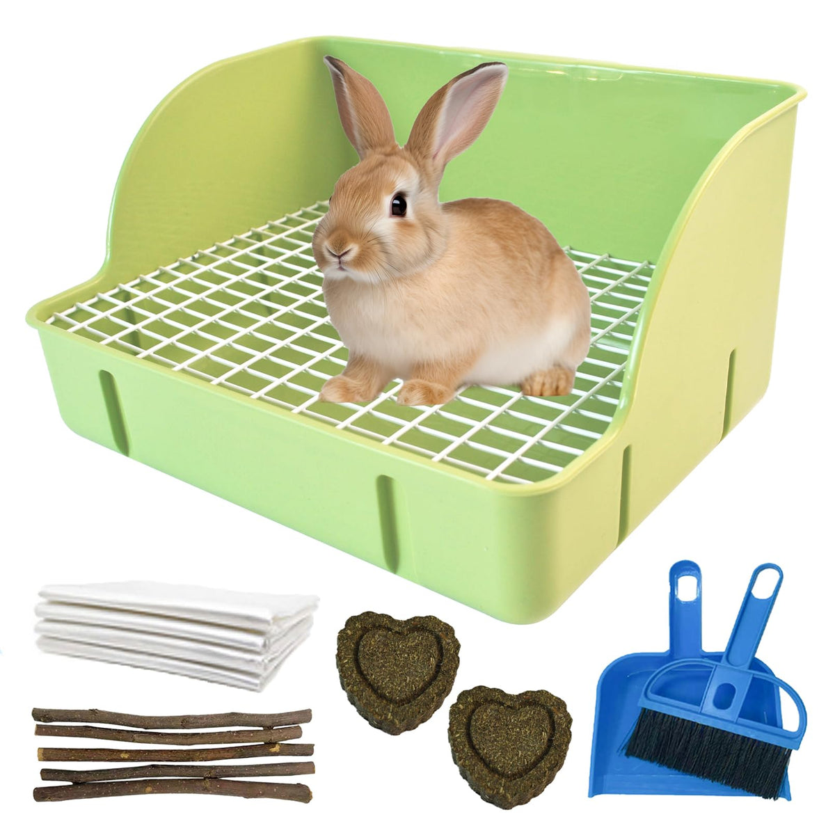 MUUG guinea pig litter box corner—compact for space-saving cage setups.