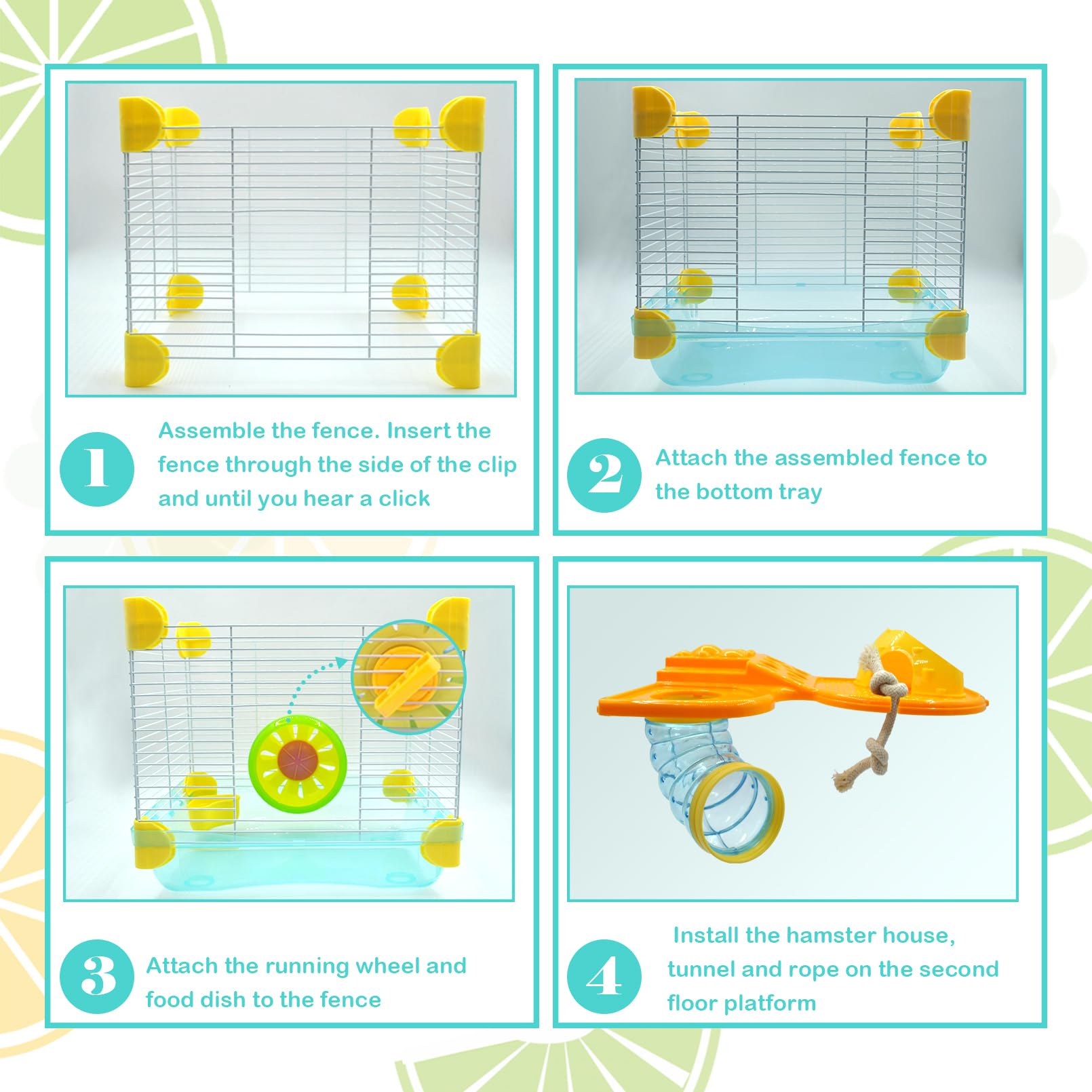 MUUG cage includes tunnels for interactive exploration and play.