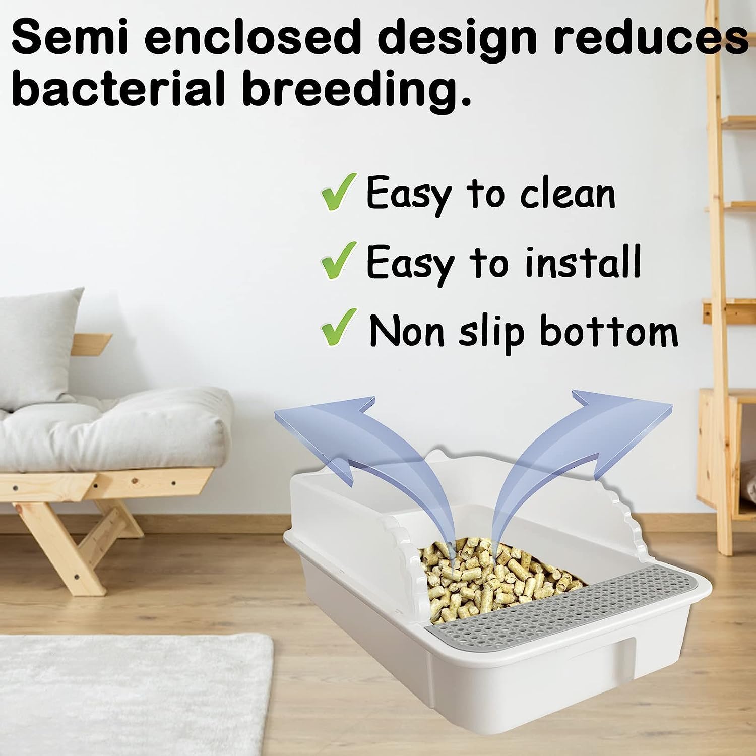 MUYG Kitten Litter Box Includes a Scoop for convenient scooping