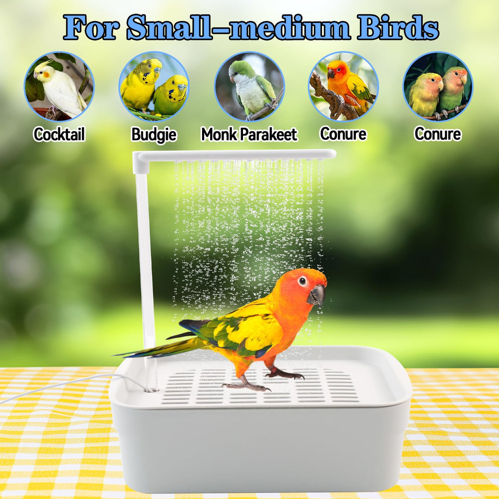 MUYG parakeet-bath-size-12-4x8-in offers a cozy bathing space for small birds.
