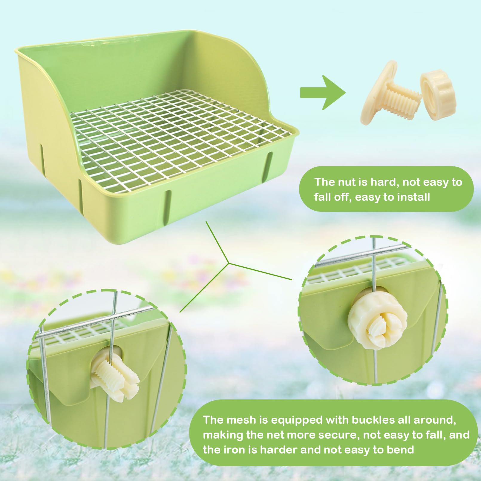 MUUG potty-training kit included—enriching setup with toys for motivation.