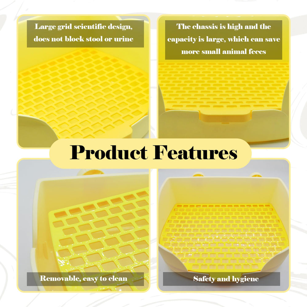 MUYG rabbit litter box yellow liner and accessory pack enhances easy cleanup