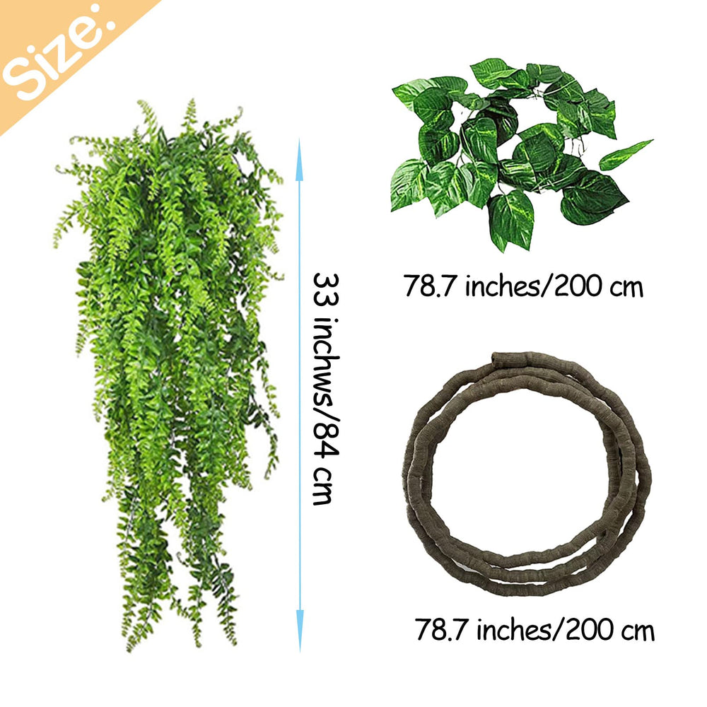 MUYG resin reptile plant leaves 78-74 inches dense cover.