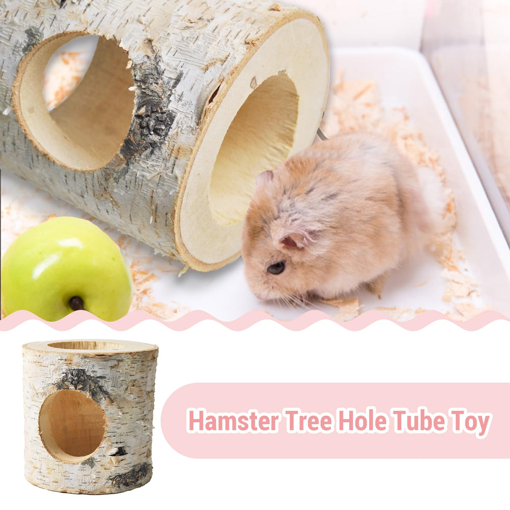 MUUG wooden hamster tunnel dimensions indicate compact size for small pets.