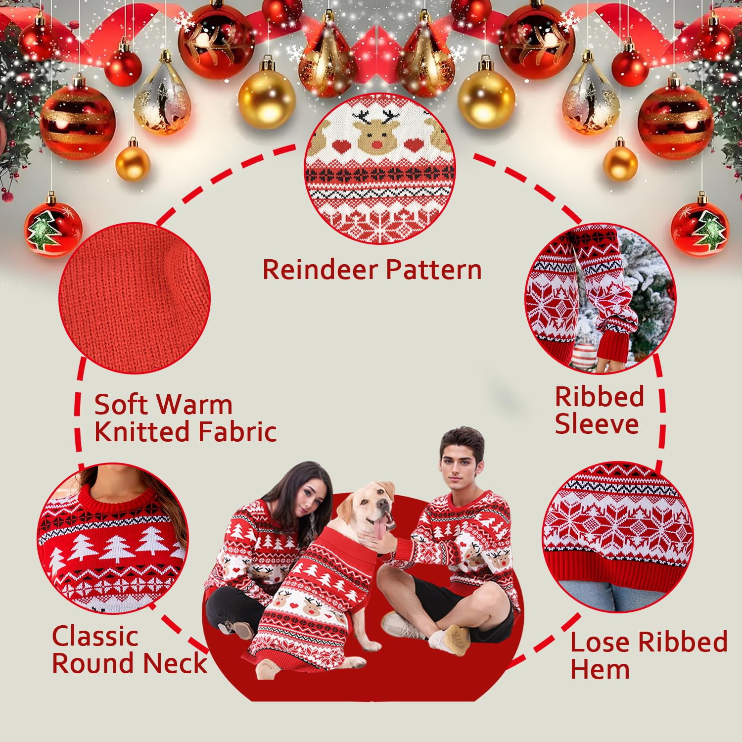 MuYaoPet premium acrylic yarn warmth provides cozy winter wear.
