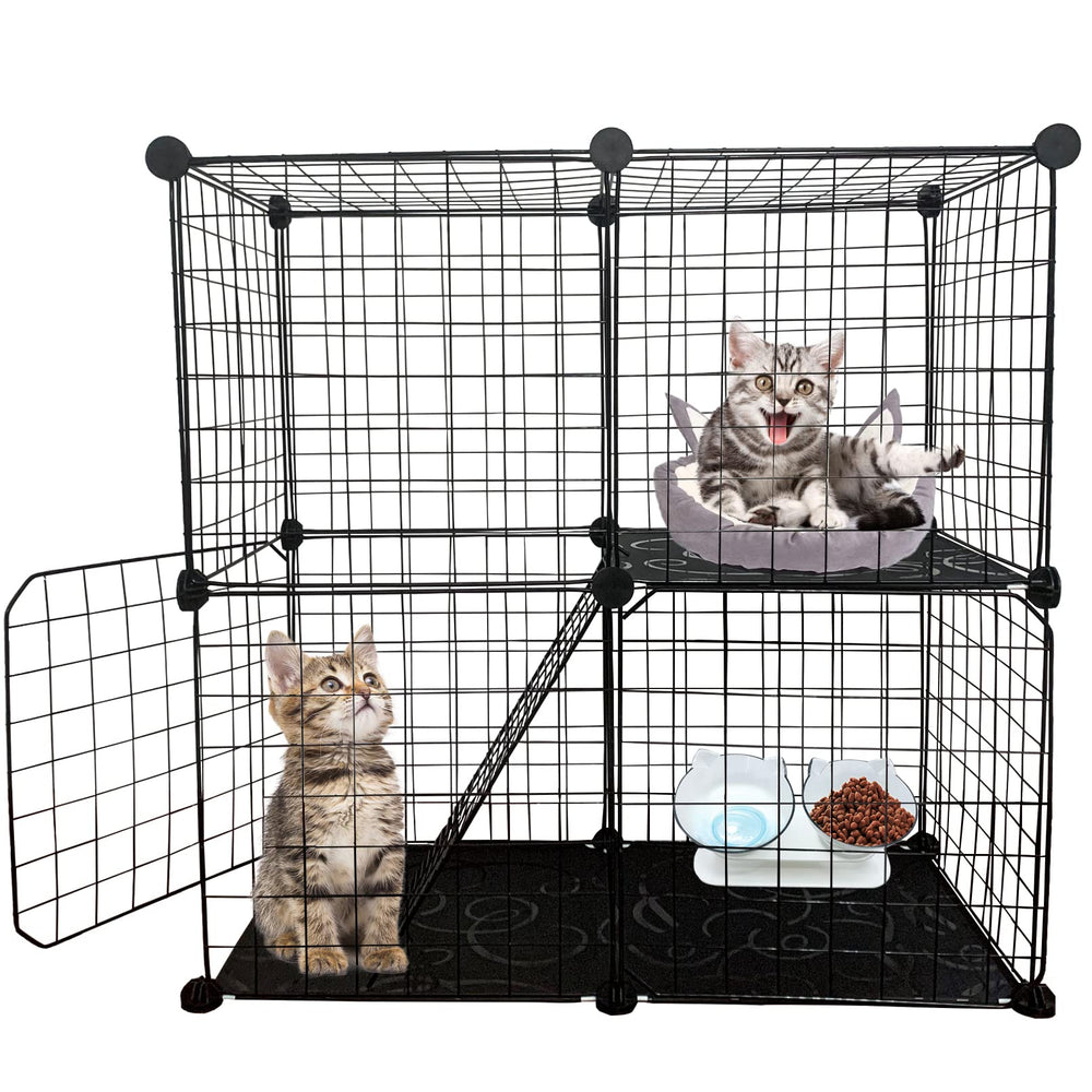 MUYG DIY Cat Cage assembly views for quick setup and flexible pet spaces.