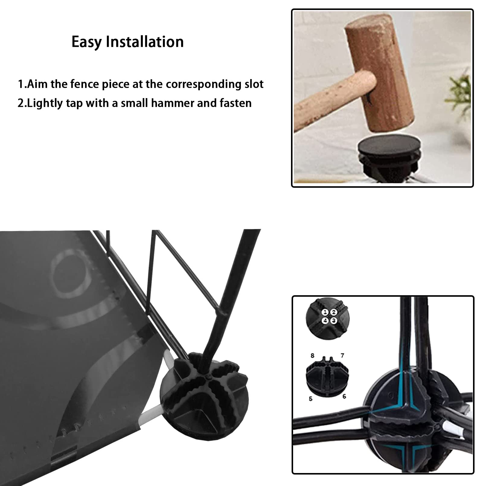 MUYG DIY Cat Cage easy-cleaning pads simplify maintenance after playtime.