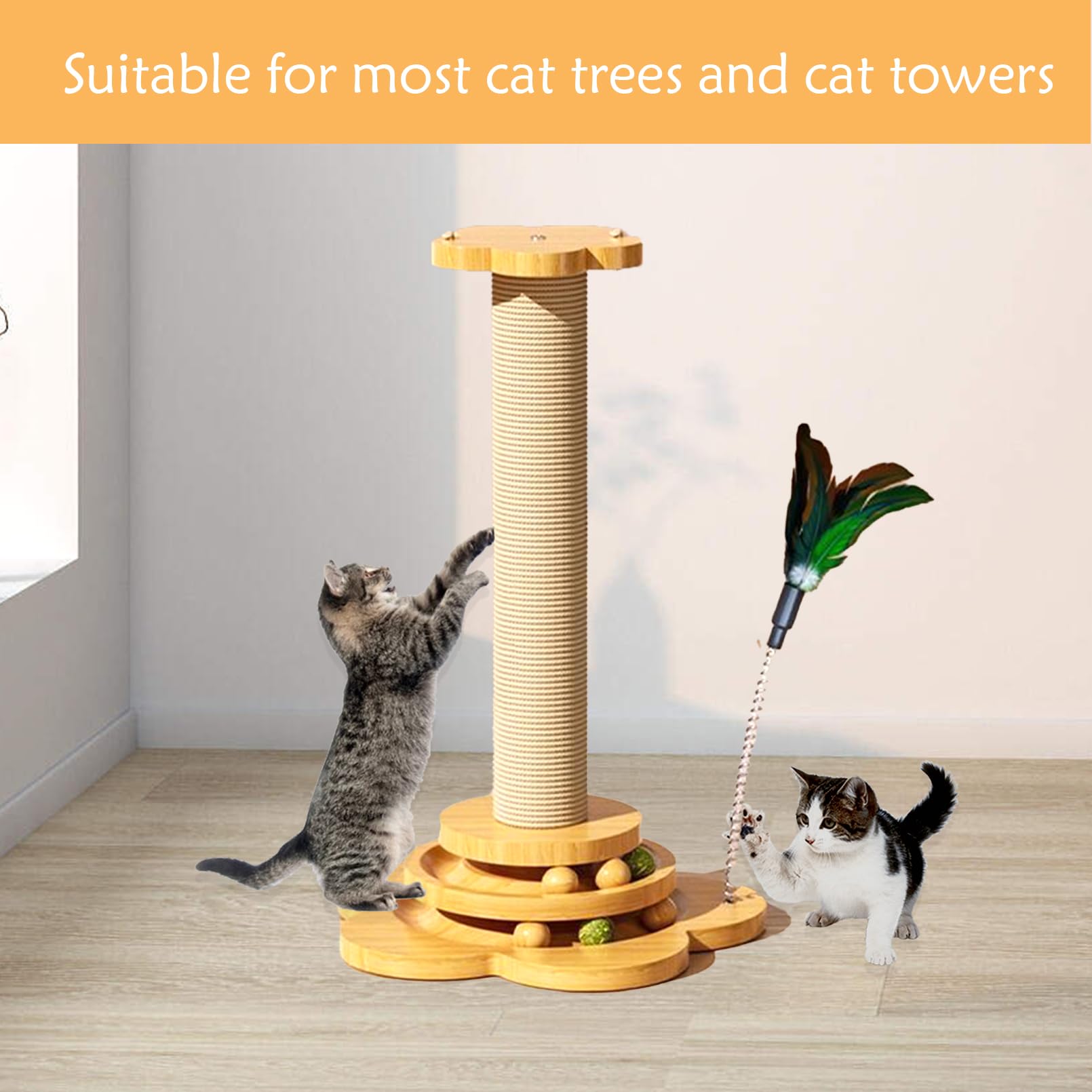 MUYG durable cardboard tubes reinforce posts for daily scratching sessions