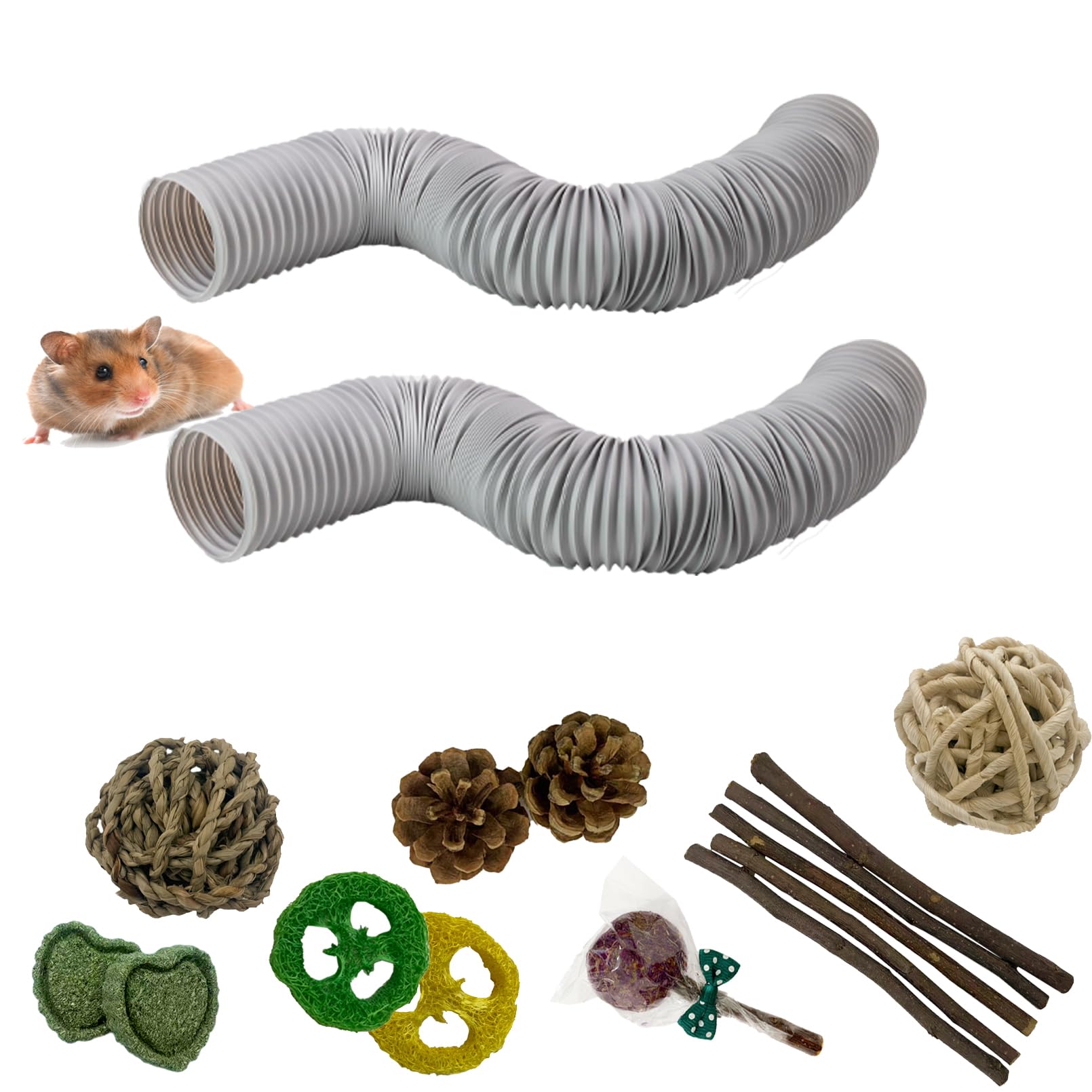 muyg hamster tunnels folded compact for easy storage and setup
