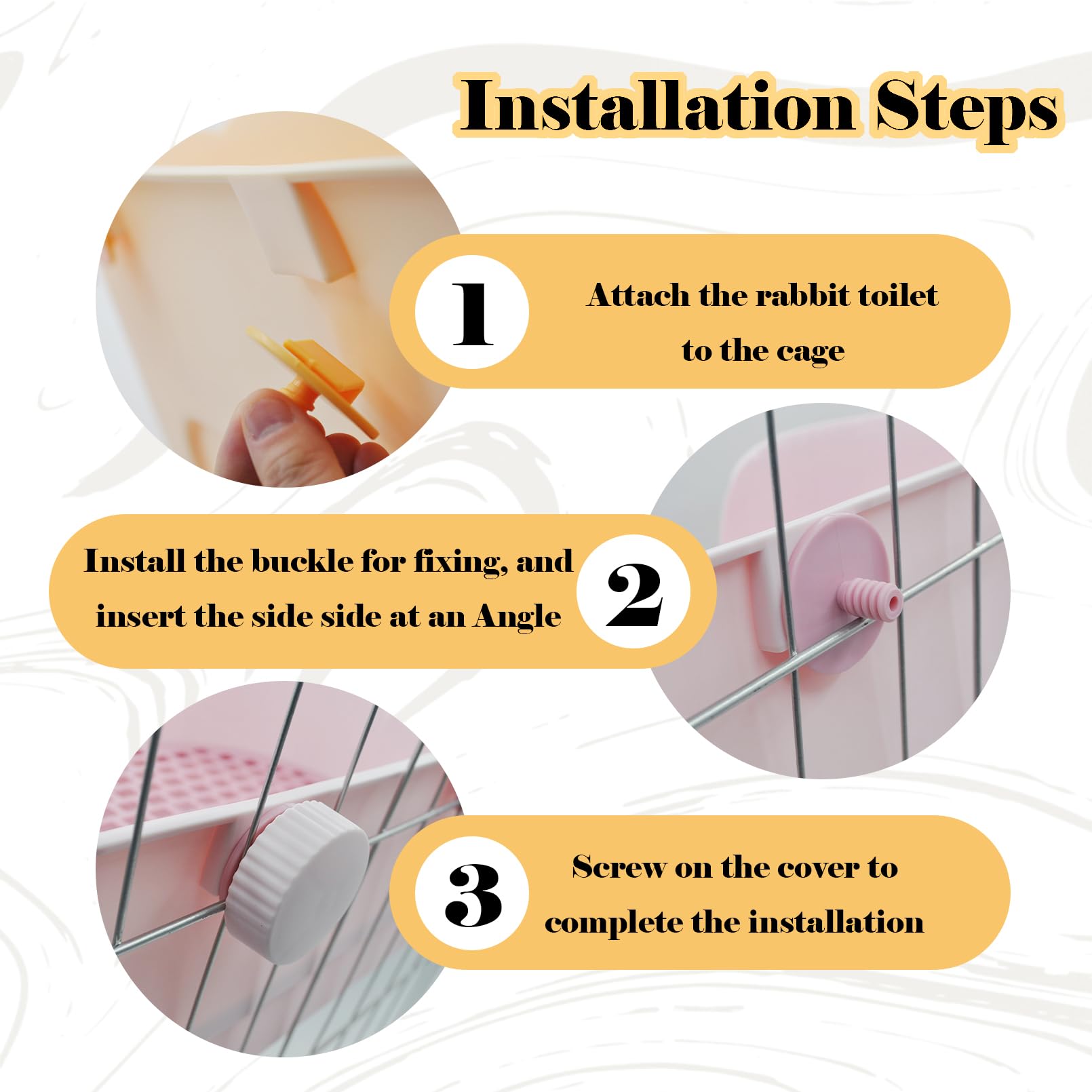 MUYG bunny potty trainer bottom grid detail reduces splash