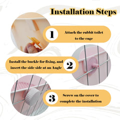 MUYG bunny potty trainer bottom grid detail reduces splash