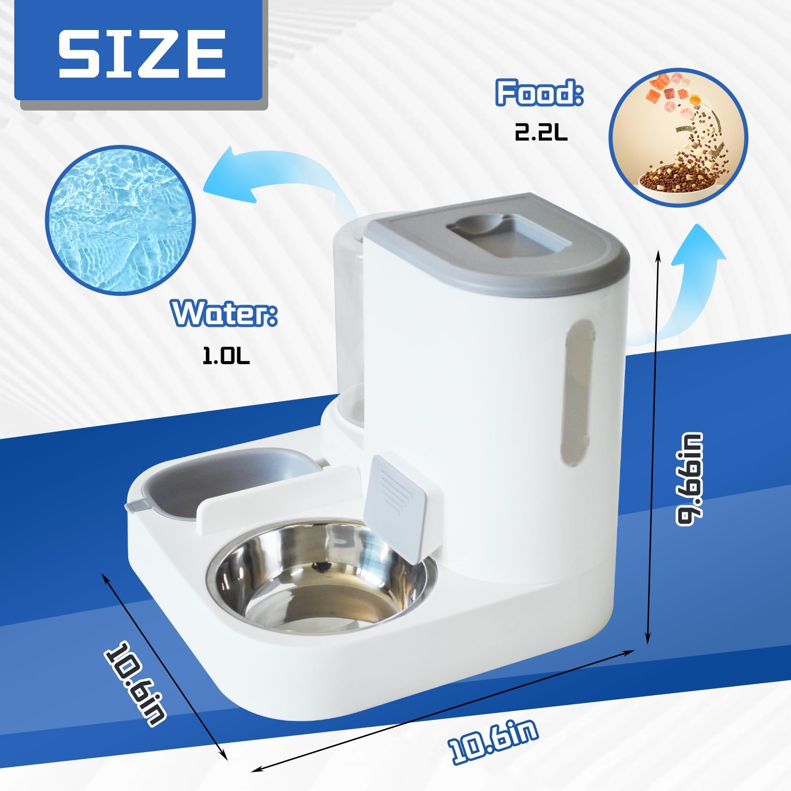 MUYG stainless steel bowl detail emphasizes hygienic and easy cleaning.