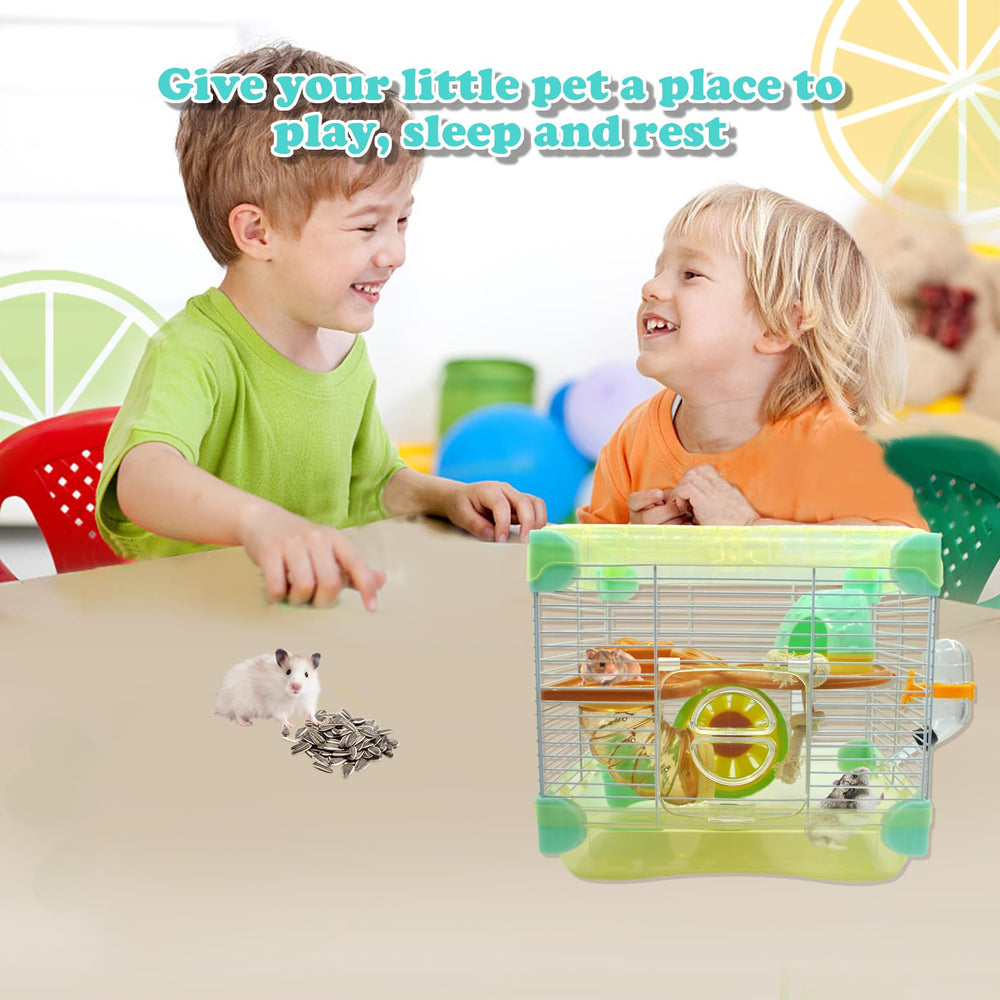 MUYG transparent habitat enables quick checks of curious nibblers.