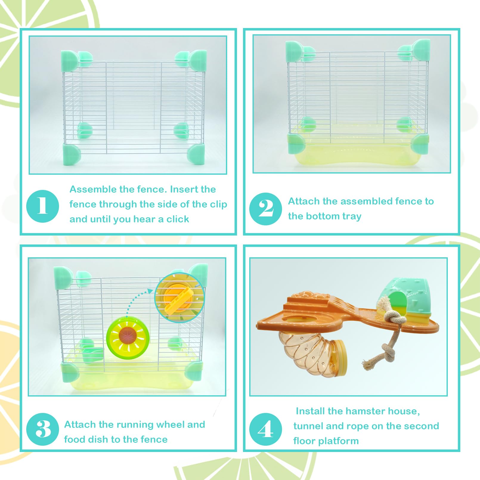 MUYG tubes setup for hamster cage demonstrates climbing and exploration.