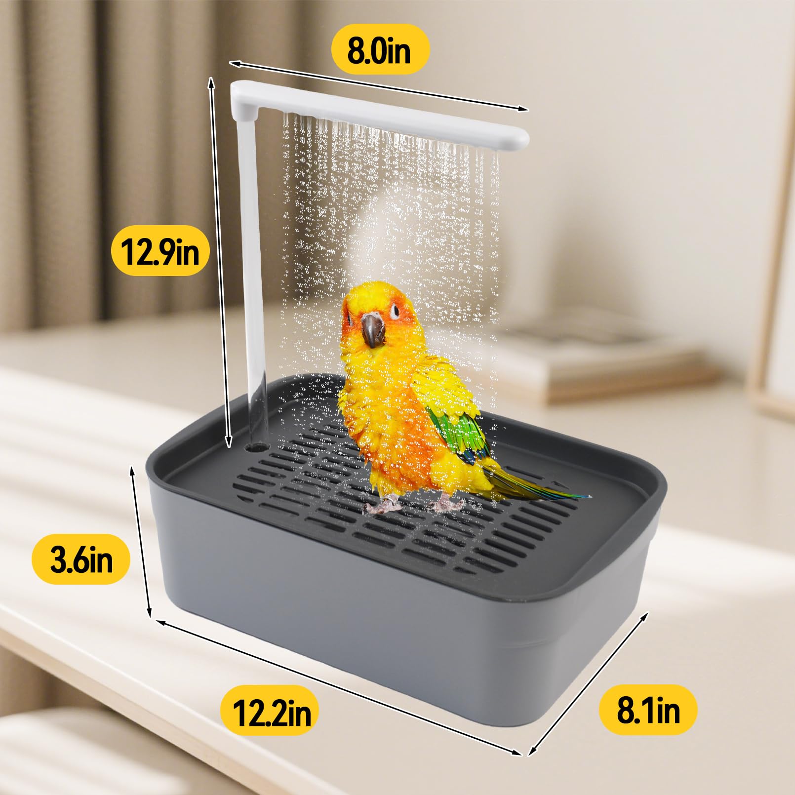 MUYG USB powered bird bath cord cover for safer setup
