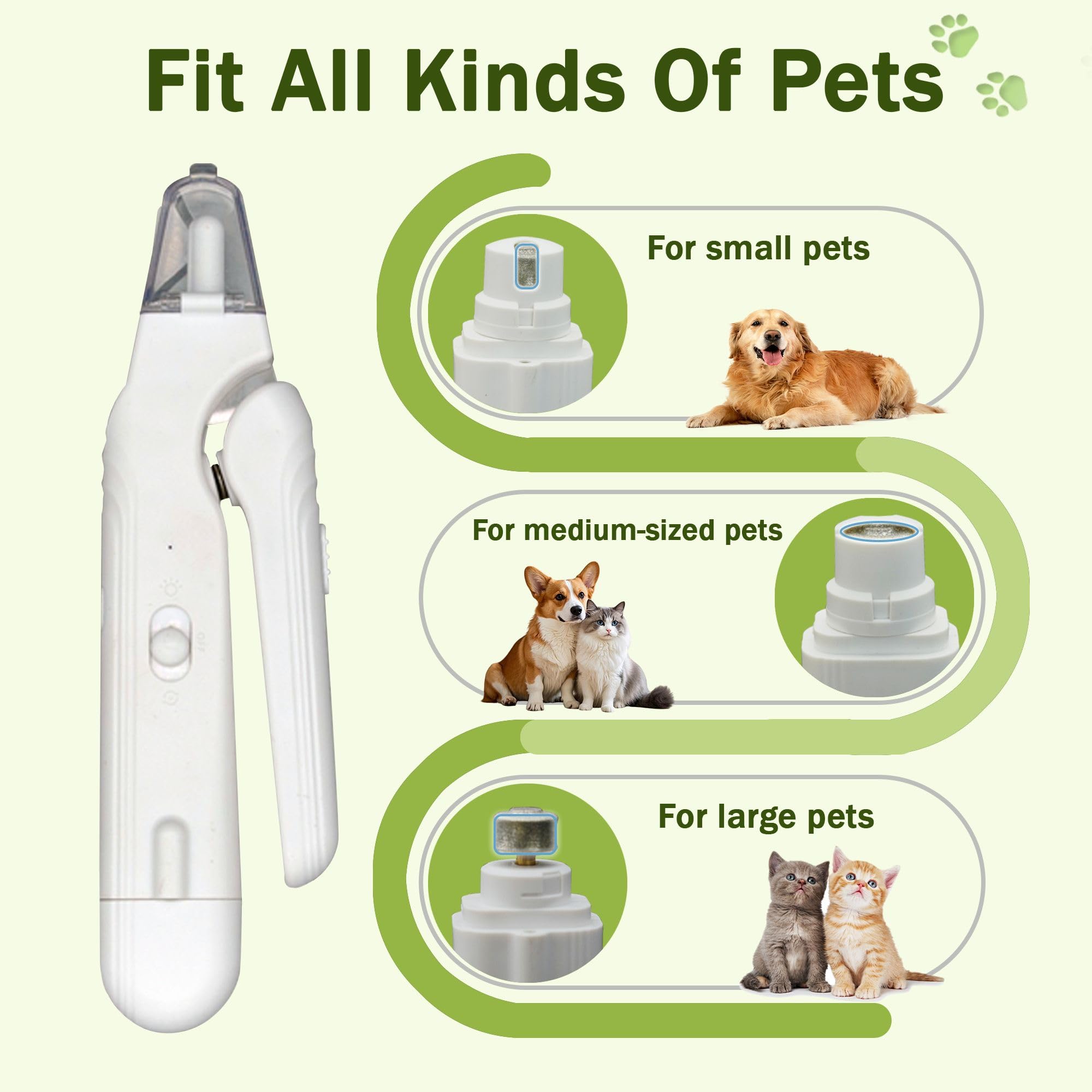 MUZMDNI dog nail clippers stainless steel closeup for clean cuts