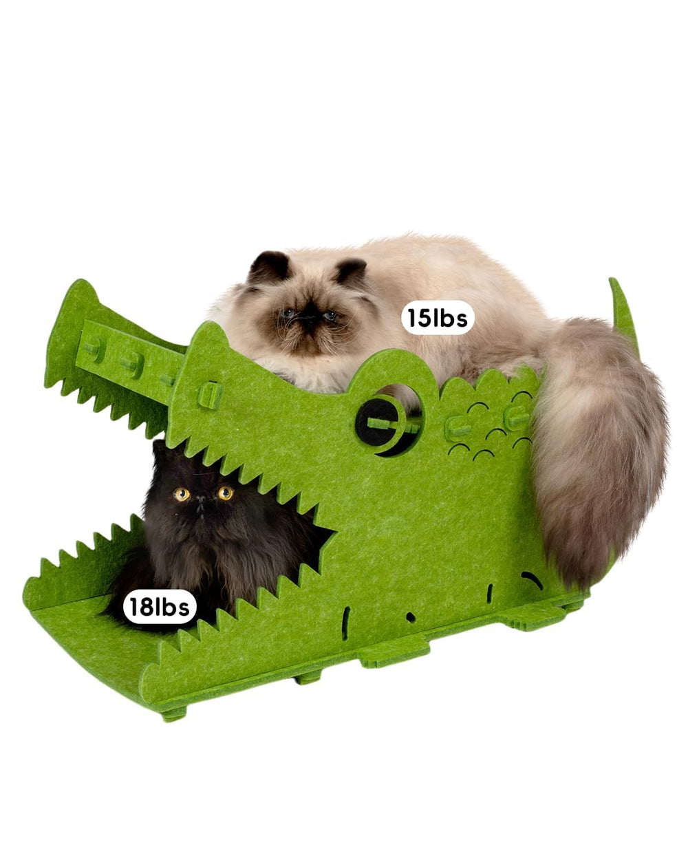 Muzzique Cat Bed House crocodile entry den highlights a snug hideaway for play and rest.