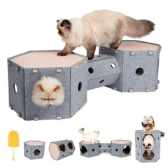 Muzzique cat house indoor-cats-small-dogs offers a cozy lounging space for pets.
