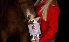 MVP Amino 15X serving mixed into feed during training to support steady energy
