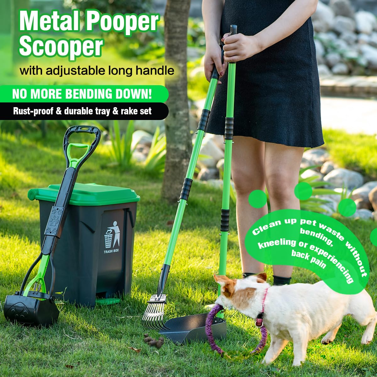 MXF foldable claw design scooper for compact storage.
