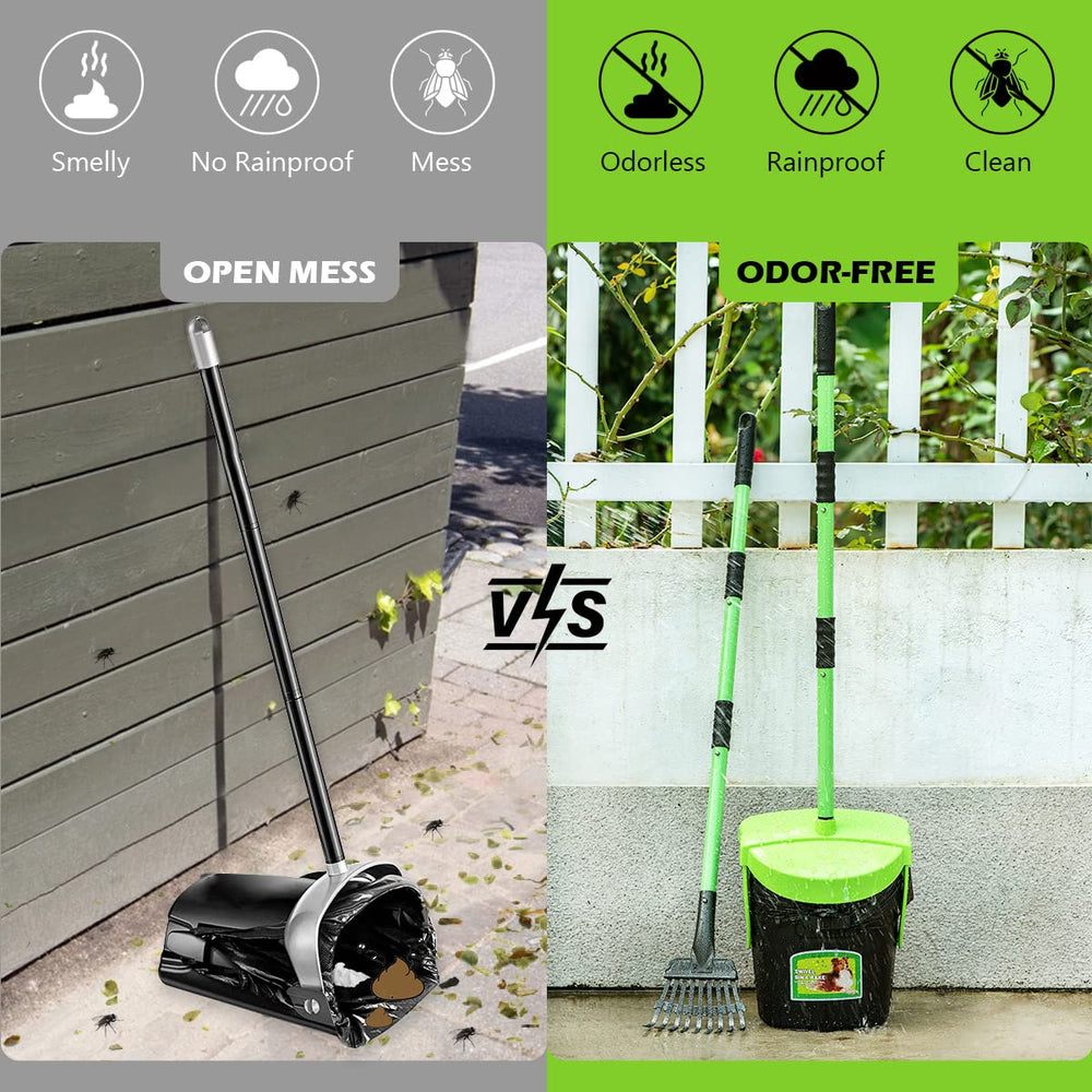 MXF Pooper Scooper extended-handle 36-inch for comfortable distance while gathering waste